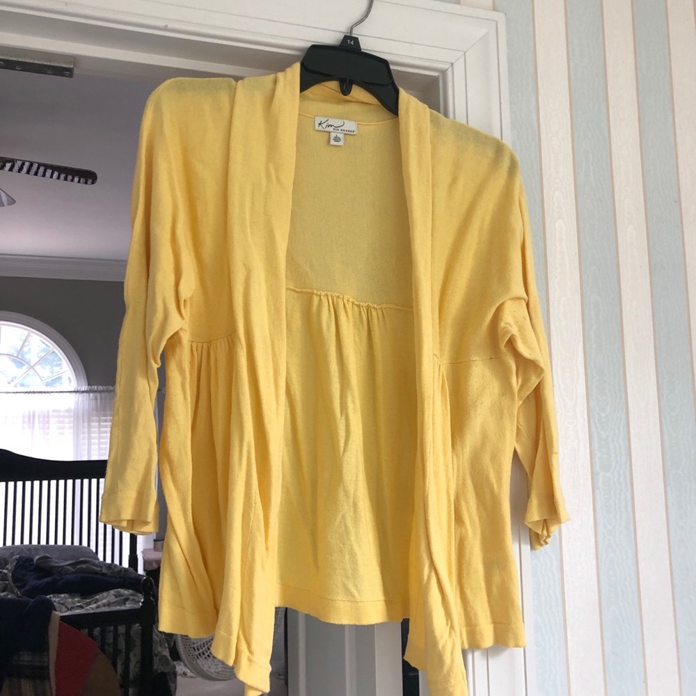 Yellow Cardigan, Size Large